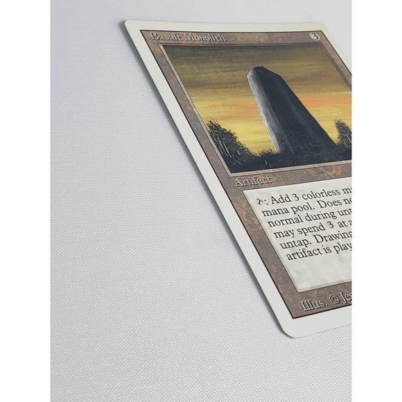 MTG Basalt Monolith Revised Edition 3rd Edition Artifact Magic Card 1994 - Picture 2 of 11